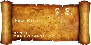 Husz Rita névjegykártya